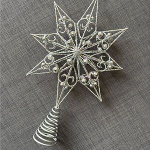 Silver Star Tree Topper